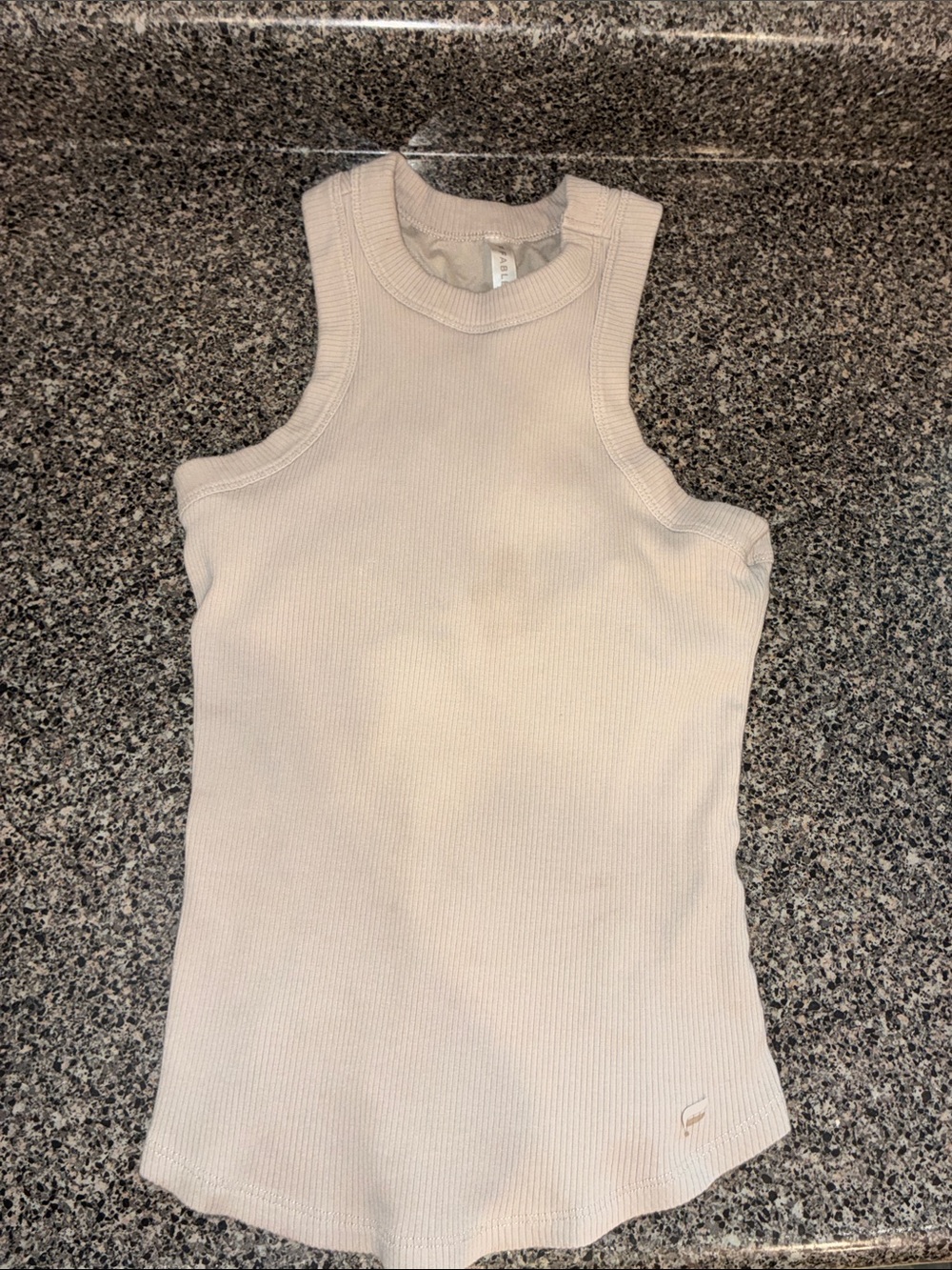 Fabletics Sleeveless Ribbed Tank Top with built in bra
